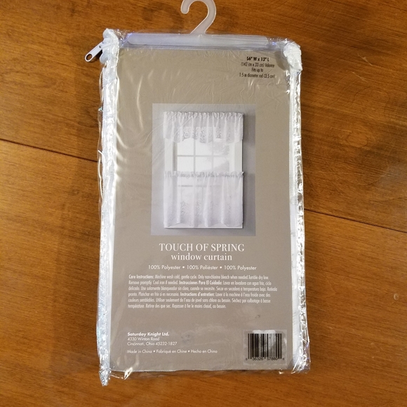 NWT SKL Home Window Curtain Valance - Picture 5 of 9